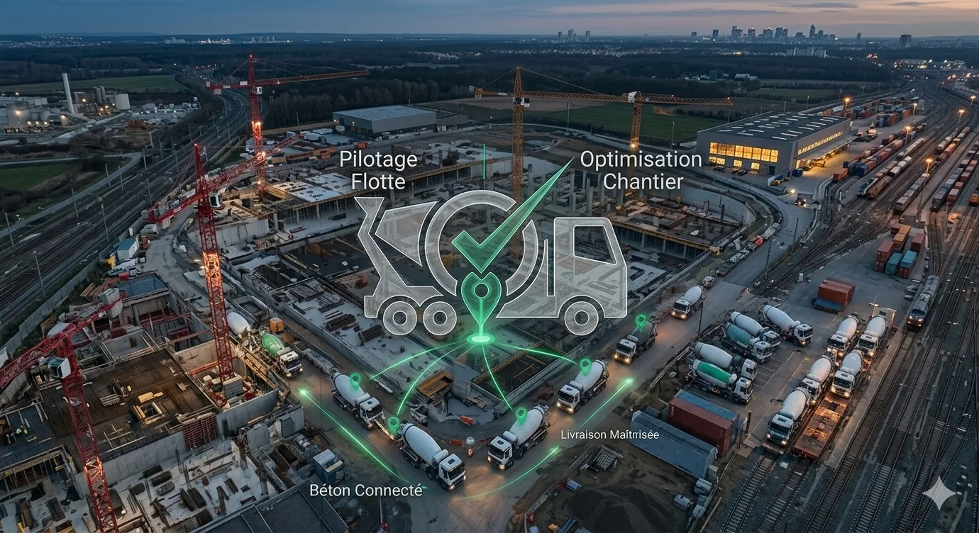 Aperçu de BetonPilot — SaaS de pilotage de flotte pour transporteurs de béton